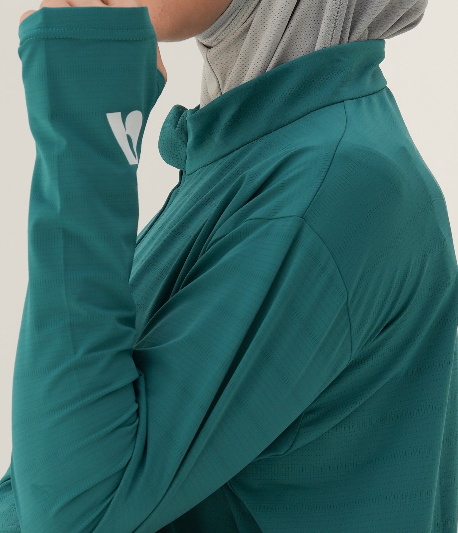 Her Flow | Petrol Blue Long Sleeve Shirt