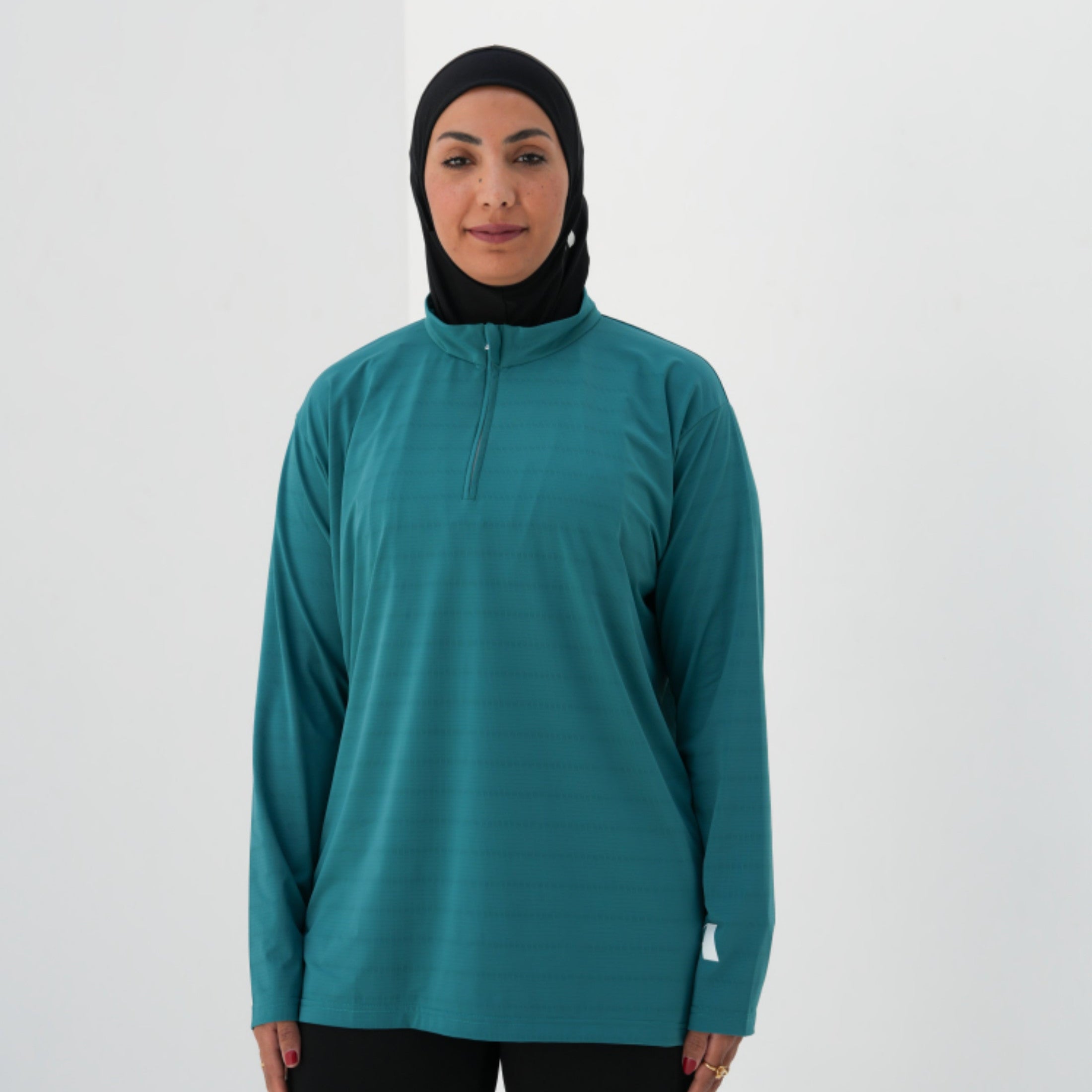 Her Flow | Petrol Blue Long Sleeve Shirt