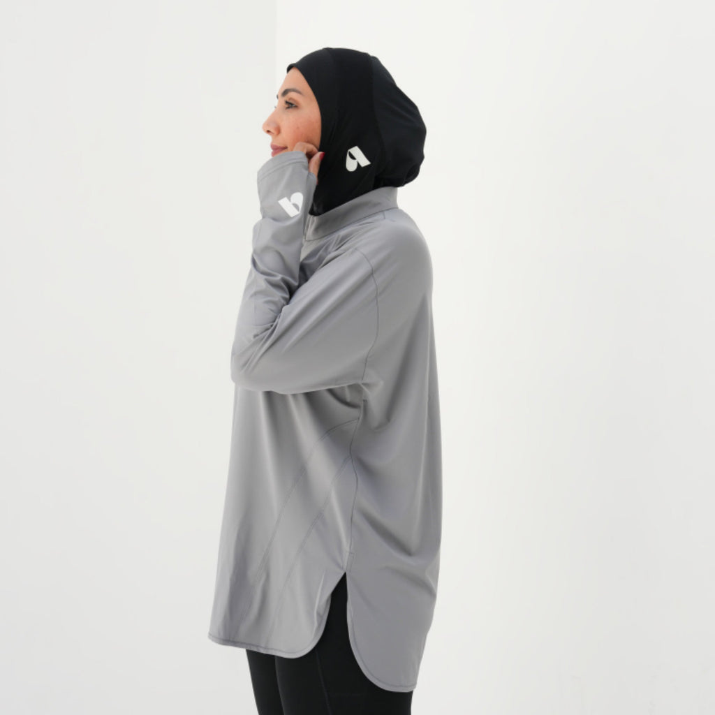 Her Move | Gray Long Sleeve Shirt