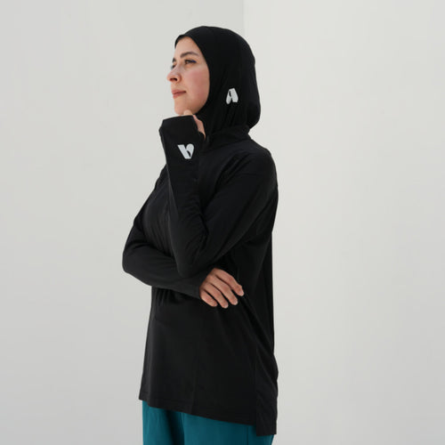 Her Flow | Black Long Sleeve Shirt