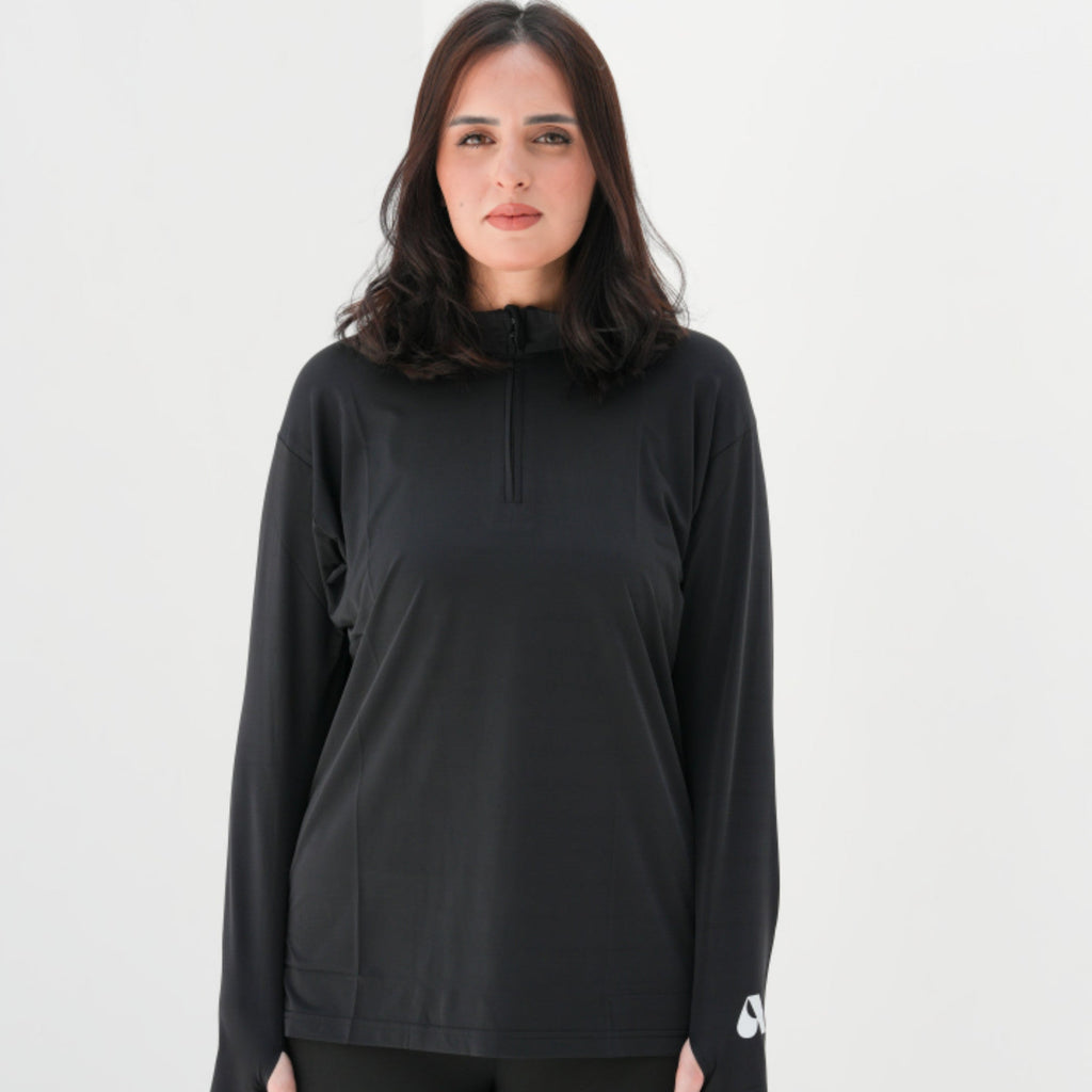 Her Flow | Black Long Sleeve Shirt