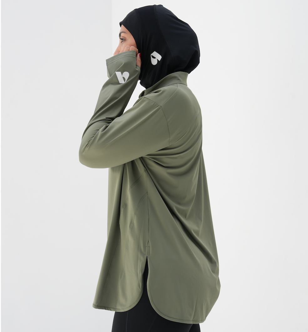 Her Move | Olive Green Long Sleeve Shirt