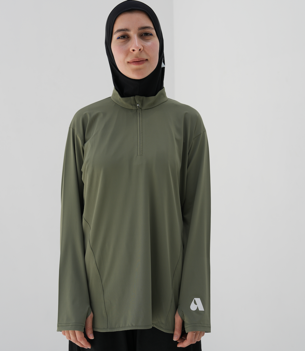 Her Move | Olive Green Long Sleeve Shirt
